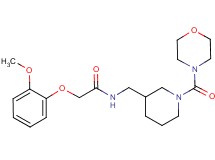 2-(2-methoxyphenoxy)-N-{[1-(morpholin-4-ylcarbonyl)piperidin-3-yl]methyl}acetamide