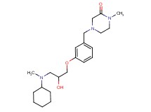 4-(3-{3-[cyclohexyl(methyl)amino]-2-hydroxypropoxy}benzyl)-1-methylpiperazin-2-one