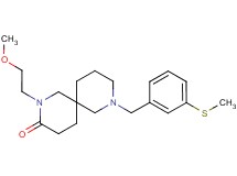2-(2-methoxyethyl)-8-[3-(methylthio)benzyl]-2,8-diazaspiro[5.5]undecan-3-one