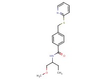 N-[1-(methoxymethyl)propyl]-4-[(pyridin-2-ylthio)methyl]benzamide