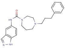 N-1H-indazol-5-yl-4-(3-phenylpropyl)-1,4-diazepane-1-carboxamide