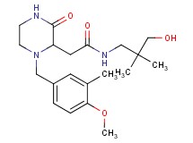 N-(3-hydroxy-2,2-dimethylpropyl)-2-[1-(4-methoxy-3-methylbenzyl)-3-oxo-2-piperazinyl]acetamide