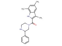 3,5,7-trimethyl-2-[(3-phenyl-1-piperazinyl)carbonyl]-1H-indole hydrochloride