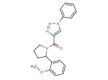 4-{[2-(2-methoxyphenyl)-1-pyrrolidinyl]carbonyl}-1-phenyl-1H-1,2,3-triazole