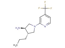 (3R*,4S*)-4-propyl-1-[4-(trifluoromethyl)pyridin-2-yl]pyrrolidin-3-amine