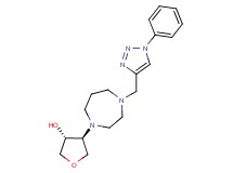 (3R*,4S*)-4-{4-[(1-phenyl-1H-1,2,3-triazol-4-yl)methyl]-1,4-diazepan-1-yl}tetrahydro-3-furanol