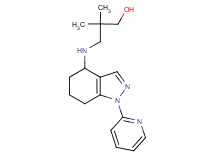 2,2-dimethyl-3-{[1-(2-pyridinyl)-4,5,6,7-tetrahydro-1H-indazol-4-yl]amino}-1-propanol