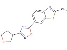2-methyl-6-[3-(tetrahydrofuran-3-yl)-1,2,4-oxadiazol-5-yl]-1,3-benzothiazole