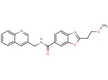 2-(2-methoxyethyl)-N-(3-quinolinylmethyl)-1,3-benzoxazole-6-carboxamide