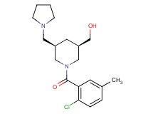 [(3R*,5R*)-1-(2-chloro-5-methylbenzoyl)-5-(1-pyrrolidinylmethyl)-3-piperidinyl]methanol