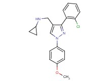 N-{[3-(2-chlorophenyl)-1-(4-methoxyphenyl)-1H-pyrazol-4-yl]methyl}cyclopropanamine