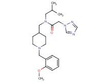N-isobutyl-N-{[1-(2-methoxybenzyl)-4-piperidinyl]methyl}-2-(1H-1,2,4-triazol-1-yl)acetamide