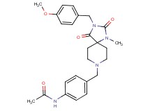 N-(4-{[3-(4-methoxybenzyl)-1-methyl-2,4-dioxo-1,3,8-triazaspiro[4.5]dec-8-yl]methyl}phenyl)acetamide
