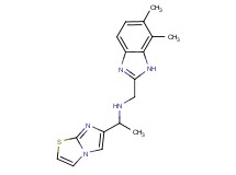 N-[(6,7-dimethyl-1H-benzimidazol-2-yl)methyl]-1-imidazo[2,1-b][1,3]thiazol-6-ylethanamine
