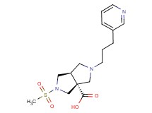 (3aR*,6aR*)-2-(methylsulfonyl)-5-(3-pyridin-3-ylpropyl)hexahydropyrrolo[3,4-c]pyrrole-3a(1H)-carboxylic acid