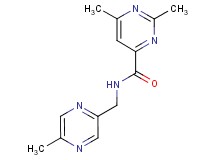 2,6-dimethyl-N-[(5-methyl-2-pyrazinyl)methyl]-4-pyrimidinecarboxamide