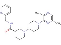 1'-(3,6-dimethylpyrazin-2-yl)-N-(pyridin-2-ylmethyl)-1,4'-bipiperidine-3-carboxamide