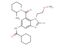 N-{1-(2-methoxyethyl)-7-[(2-methyl-1-piperidinyl)carbonyl]-1H-benzimidazol-5-yl}cyclohexanecarboxamide