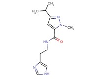 N-[2-(1H-imidazol-4-yl)ethyl]-3-isopropyl-1-methyl-1H-pyrazole-5-carboxamide