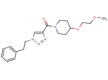 4-(2-methoxyethoxy)-1-{[1-(2-phenylethyl)-1H-1,2,3-triazol-4-yl]carbonyl}piperidine