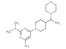 N~2~,N~2~-dimethyl-6-{4-[1-(4-morpholinyl)ethyl]-1-piperidinyl}-2,4-pyrimidinediamine