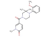 5-{[4-(2-methoxyphenyl)-3,3-dimethyl-1-piperazinyl]carbonyl}-1-methyl-2(1H)-pyridinone