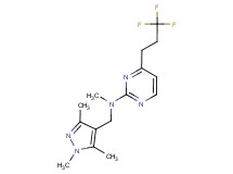 N-methyl-4-(3,3,3-trifluoropropyl)-N-[(1,3,5-trimethyl-1H-pyrazol-4-yl)methyl]pyrimidin-2-amine