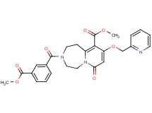 methyl 3-[3-(methoxycarbonyl)benzoyl]-7-oxo-9-(2-pyridinylmethoxy)-1,2,3,4,5,7-hexahydropyrido[1,2-d][1,4]diazepine-10-carboxylate