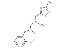 N-methyl-1-(3-methyl-1,2,4-oxadiazol-5-yl)-N-(2,3,4,5-tetrahydro-1-benzoxepin-4-ylmethyl)methanamine