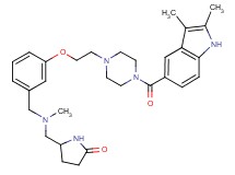 5-{[[3-(2-{4-[(2,3-dimethyl-1H-indol-5-yl)carbonyl]-1-piperazinyl}ethoxy)benzyl](methyl)amino]methyl}-2-pyrrolidinone