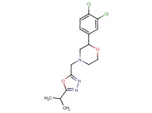 2-(3,4-dichlorophenyl)-4-[(5-isopropyl-1,3,4-oxadiazol-2-yl)methyl]morpholine