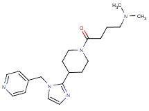 N,N-dimethyl-4-oxo-4-{4-[1-(pyridin-4-ylmethyl)-1H-imidazol-2-yl]piperidin-1-yl}butan-1-amine