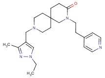 9-[(1-ethyl-3-methyl-1H-pyrazol-4-yl)methyl]-2-(2-pyridin-4-ylethyl)-2,9-diazaspiro[5.5]undecan-3-one