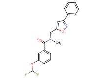 3-(difluoromethoxy)-N-methyl-N-[(3-phenyl-5-isoxazolyl)methyl]benzamide