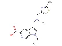 1-ethyl-3-({methyl[(2-methyl-1,3-thiazol-4-yl)methyl]amino}methyl)-1H-pyrrolo[2,3-c]pyridine-5-carboxylic acid