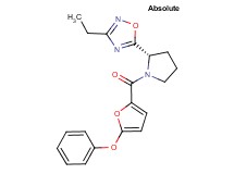 3-ethyl-5-[(2S)-1-(5-phenoxy-2-furoyl)pyrrolidin-2-yl]-1,2,4-oxadiazole