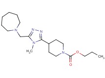 propyl 4-[5-(azepan-1-ylmethyl)-4-methyl-4H-1,2,4-triazol-3-yl]piperidine-1-carboxylate