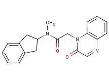 N-(2,3-dihydro-1H-inden-2-yl)-N-methyl-2-(2-oxoquinoxalin-1(2H)-yl)acetamide