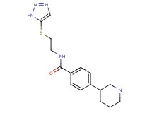 4-piperidin-3-yl-N-[2-(1H-1,2,3-triazol-5-ylthio)ethyl]benzamide