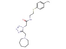 2-[5-(azepan-1-ylmethyl)-1H-tetrazol-1-yl]-N-{2-[(4-methylphenyl)thio]ethyl}acetamide