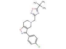 5-[(5-tert-butyl-1,2,4-oxadiazol-3-yl)methyl]-3-(4-chlorophenyl)-4,5,6,7-tetrahydroisoxazolo[4,5-c]pyridine