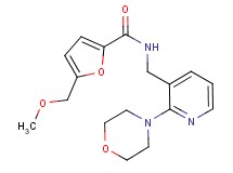 5-(methoxymethyl)-N-{[2-(4-morpholinyl)-3-pyridinyl]methyl}-2-furamide
