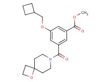 methyl 3-(cyclobutylmethoxy)-5-(1-oxa-7-azaspiro[3.5]non-7-ylcarbonyl)benzoate