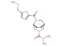 (1R*,5R*)-N,N-dimethyl-6-{5-[(methylthio)methyl]-2-furoyl}-3,6-diazabicyclo[3.2.2]nonane-3-carboxamide