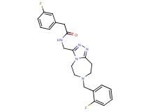 N-{[7-(2-fluorobenzyl)-6,7,8,9-tetrahydro-5H-[1,2,4]triazolo[4,3-d][1,4]diazepin-3-yl]methyl}-2-(3-fluorophenyl)acetamide