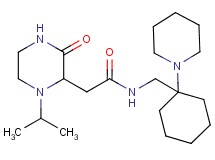 2-(1-isopropyl-3-oxo-2-piperazinyl)-N-{[1-(1-piperidinyl)cyclohexyl]methyl}acetamide