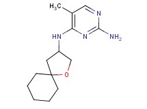 5-methyl-N~4~-1-oxaspiro[4.5]dec-3-ylpyrimidine-2,4-diamine