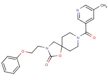 8-[(5-methylpyridin-3-yl)carbonyl]-3-(2-phenoxyethyl)-1-oxa-3,8-diazaspiro[4.5]decan-2-one