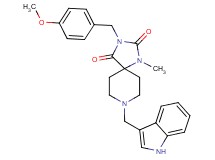 8-(1H-indol-3-ylmethyl)-3-(4-methoxybenzyl)-1-methyl-1,3,8-triazaspiro[4.5]decane-2,4-dione