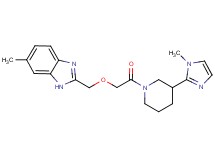6-methyl-2-({2-[3-(1-methyl-1H-imidazol-2-yl)-1-piperidinyl]-2-oxoethoxy}methyl)-1H-benzimidazole